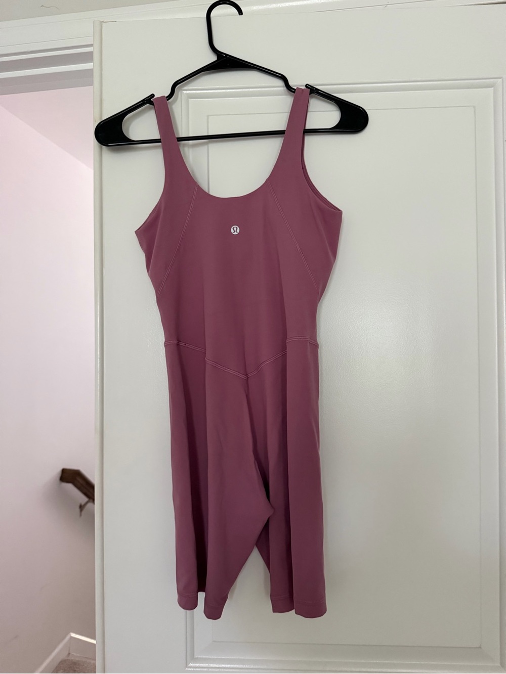 lululemon athletica Mauve Scoop-Neck Athletic Midi bodysuit.